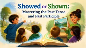 showed or shown which is the past tense and past participle of show
