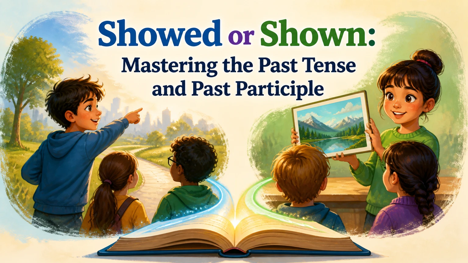 showed or shown which is the past tense and past participle of show
