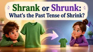 shrank or shrunk whats the past tense of shrink 2