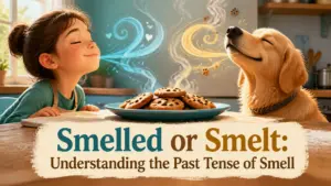 whats the past tense of smell smelled or smelt