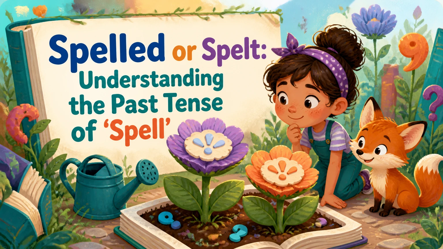 which is the past tense of spell spelled or spelt