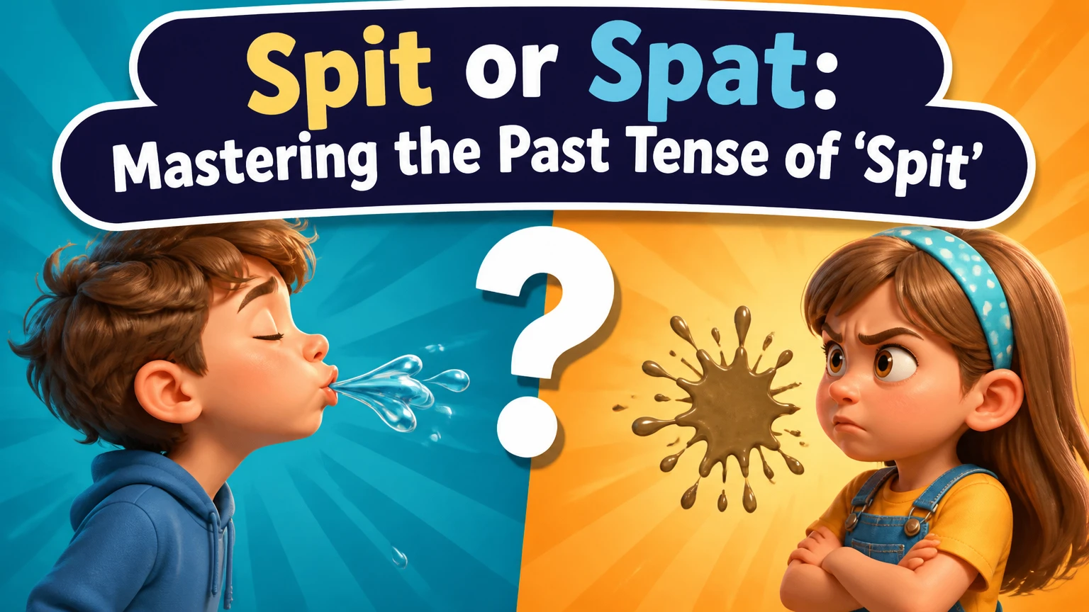is it spit or spat paddy whack whats the past tense of spit