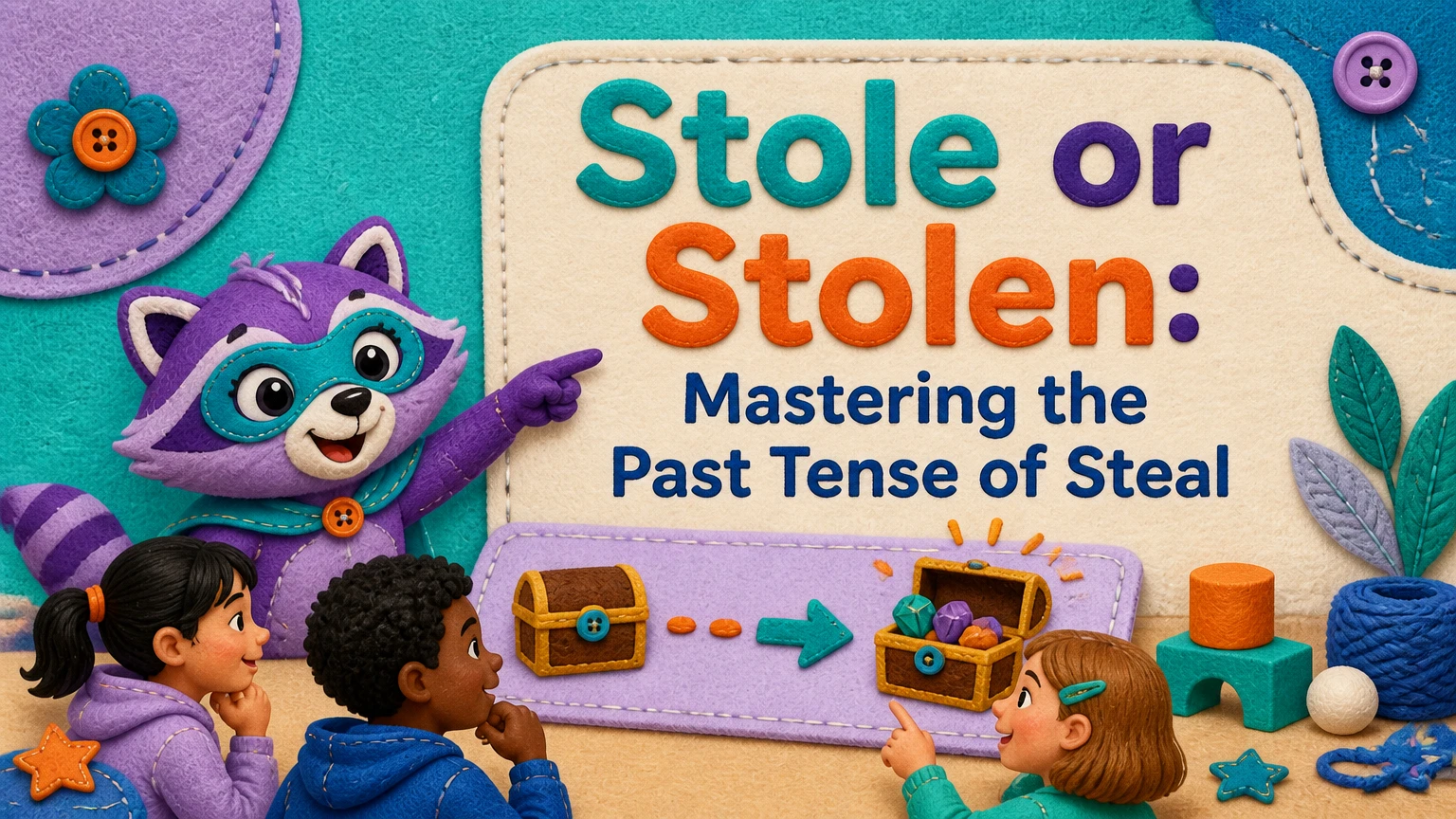 stole or stolen whats the past tense of steal