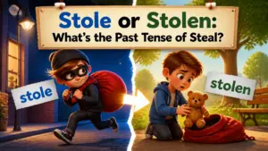 stole or stolen whats the past tense of steal 2