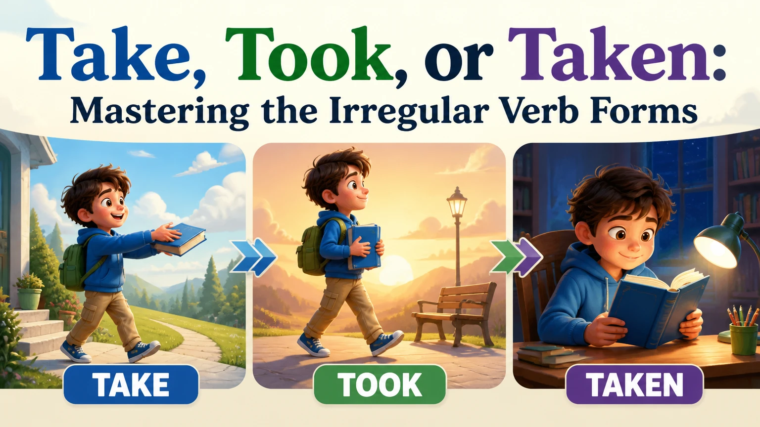 take took or taken whats the correct past tense of take