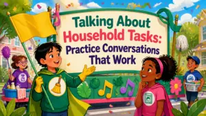 talking about household tasks practice conversations 2