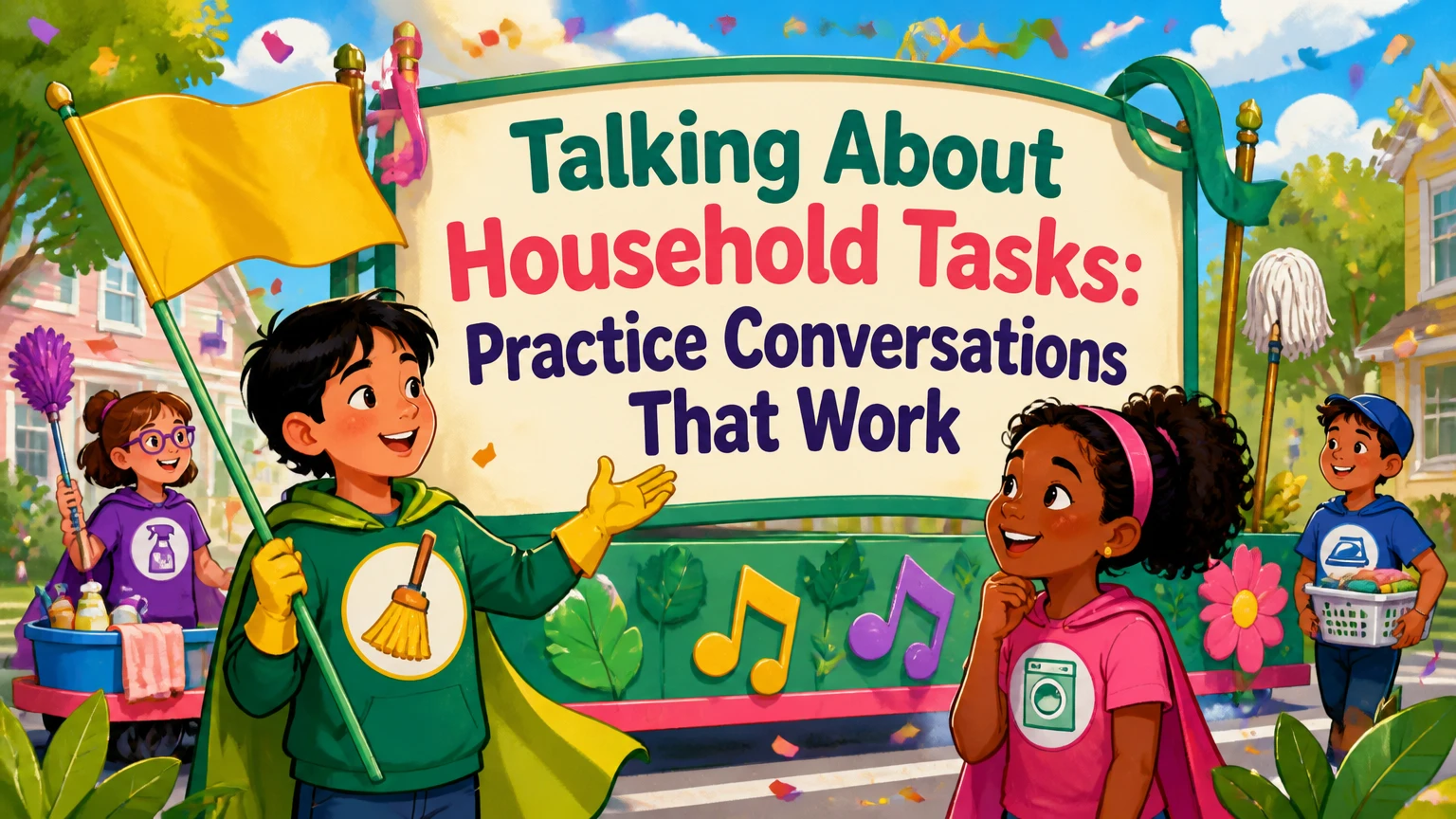 talking about household tasks practice conversations 2