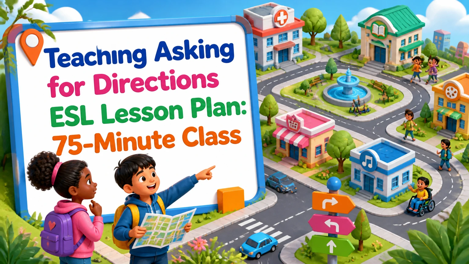 teaching asking for directions esl lesson plan