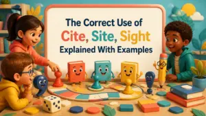 the correct use of cite site sight explained examples