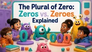 whats the plural of zero