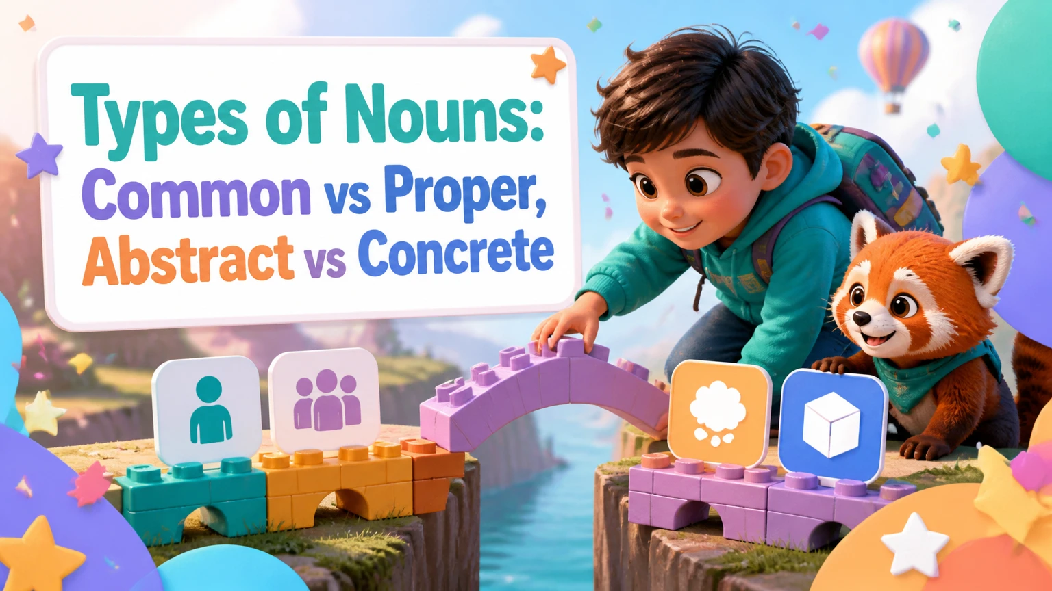 types of nouns common vs proper abstract vs concrete 2