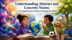 abstract nouns vs concrete nouns