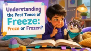 whats the past tense of freeze froze or frozen