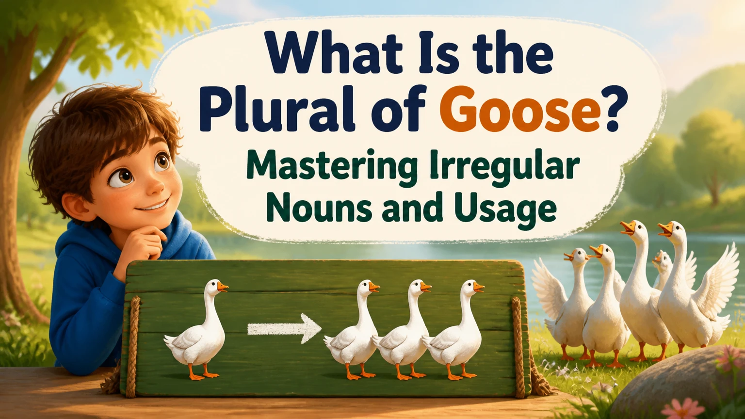 whats the plural of goose geese geeses gooses