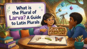whats the plural of larva