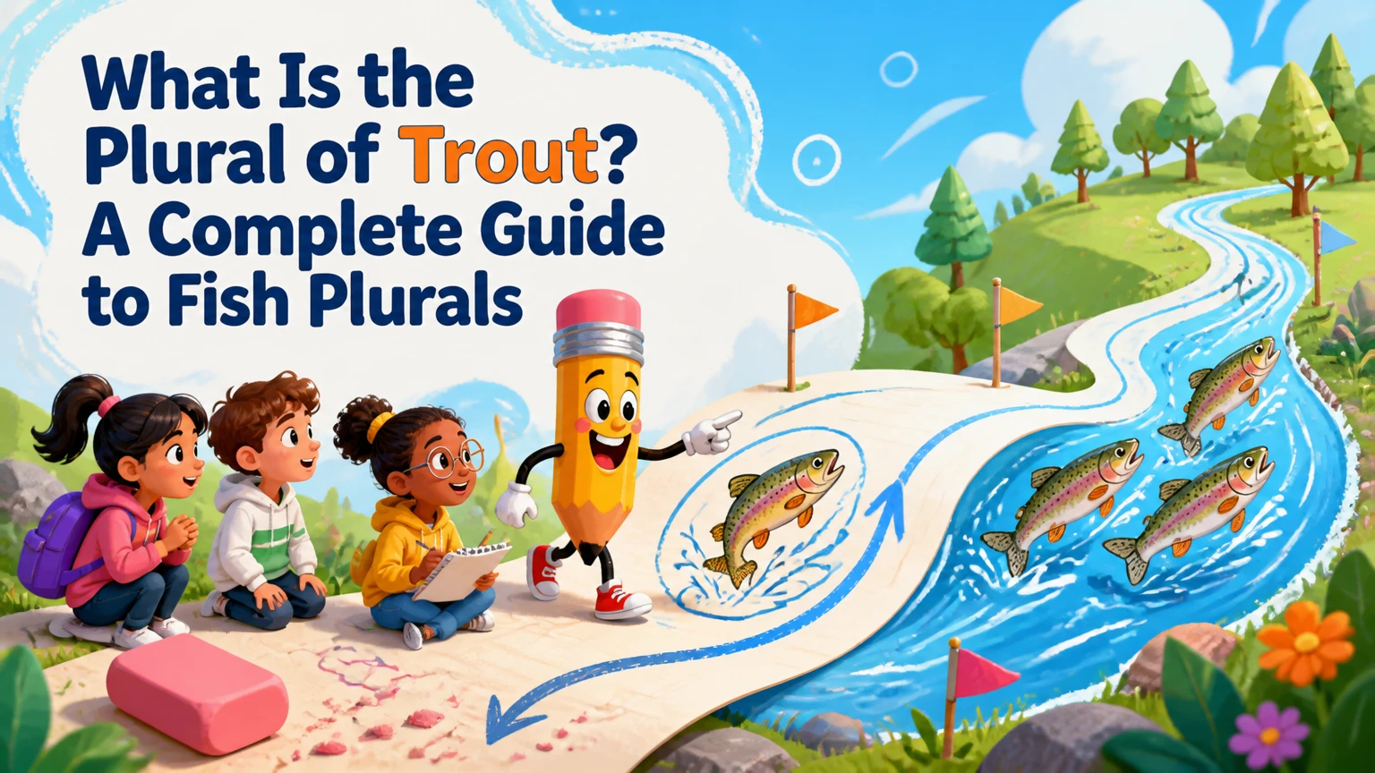 whats the plural of trout
