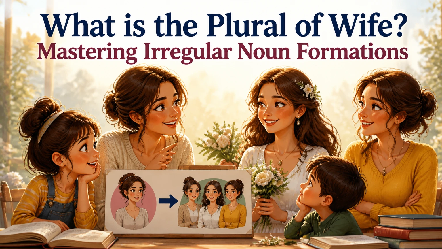 whats the plural of wife