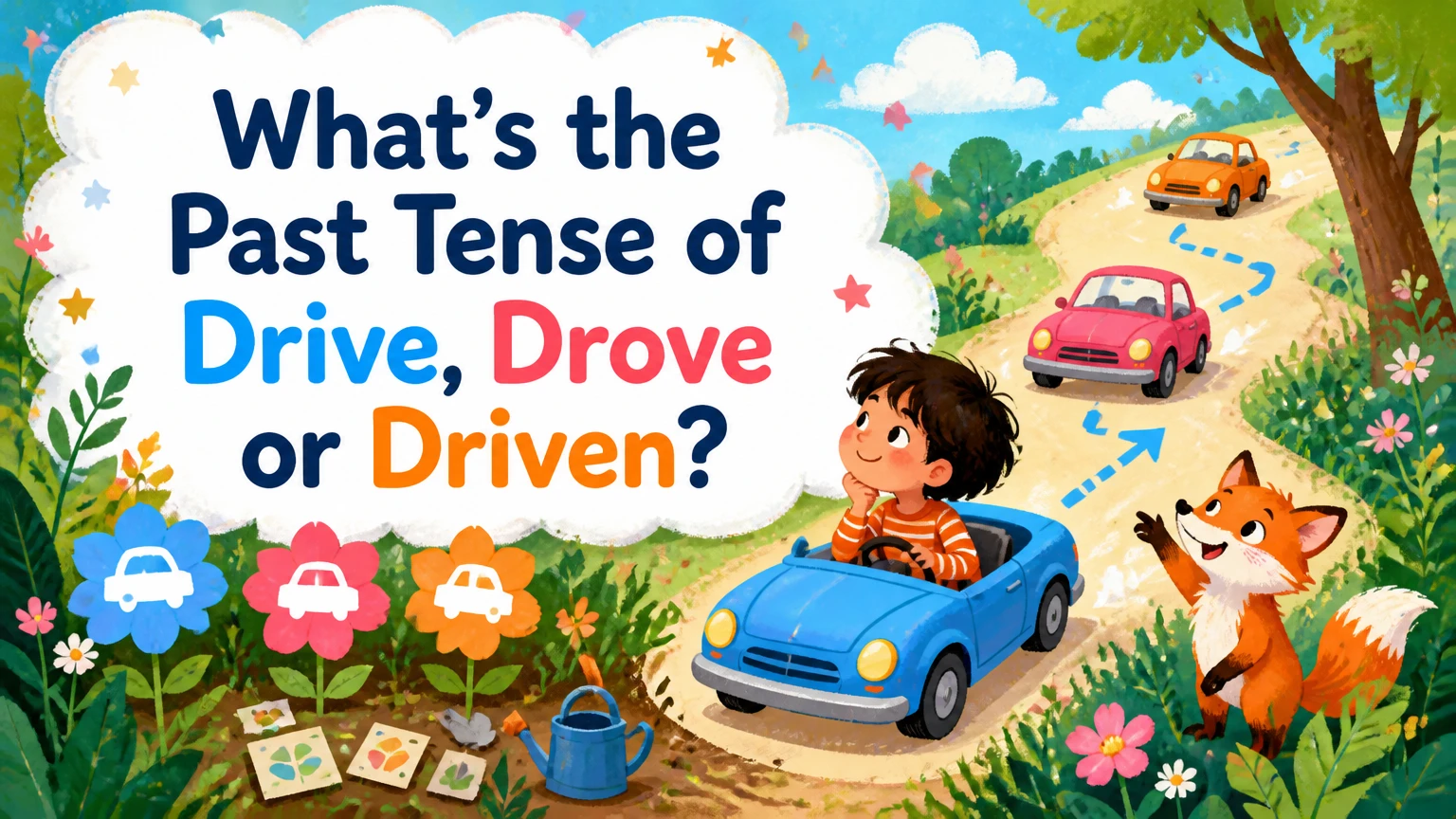 whats the past tense of drive drive drove or driven 2