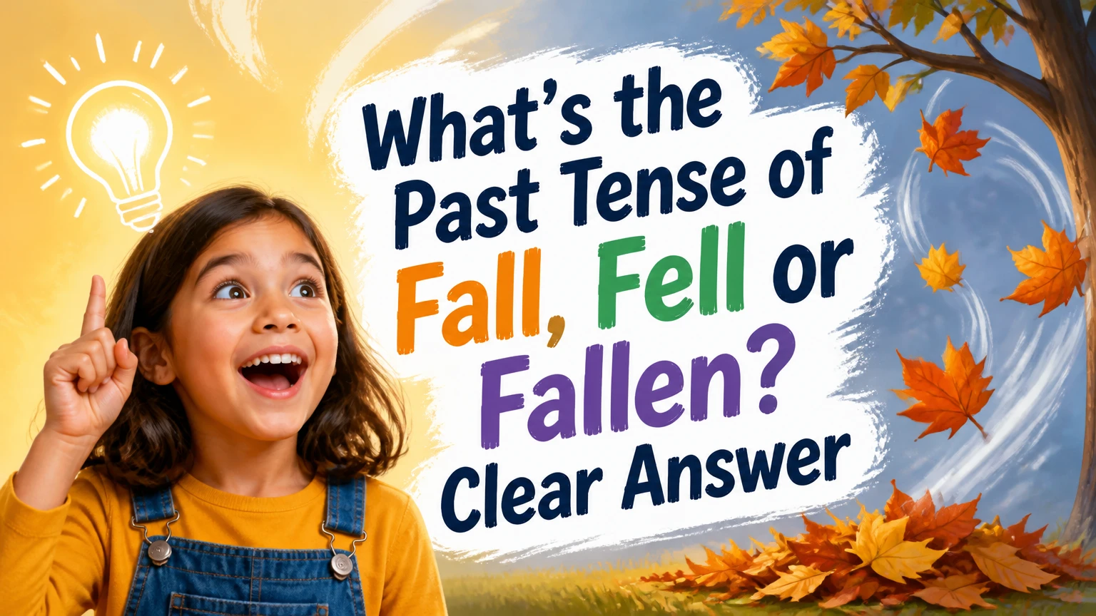 whats the past tense of fall fell or fallen 2