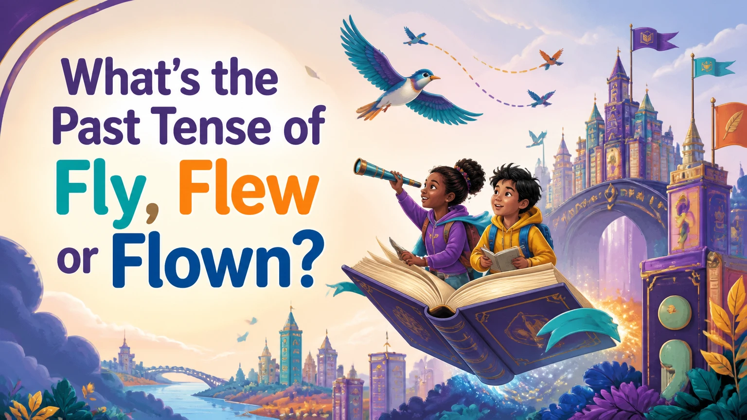 whats the past tense of fly flew or flown