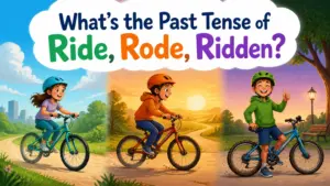 whats the past tense of ride rode ridden