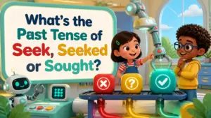 whats the past tense of seek seeked or sought 2