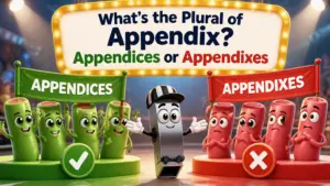 whats the plural of appendix 2