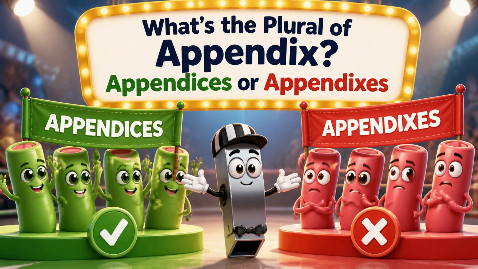 whats the plural of appendix 2