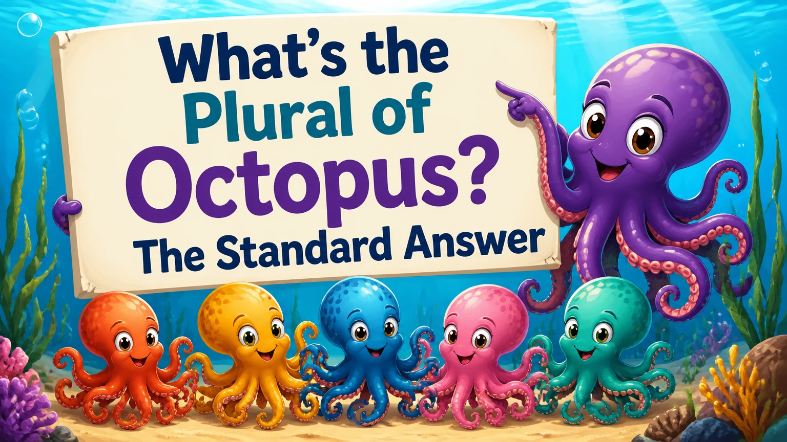 whats the plural of octopus 2