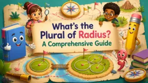 whats the plural of radius