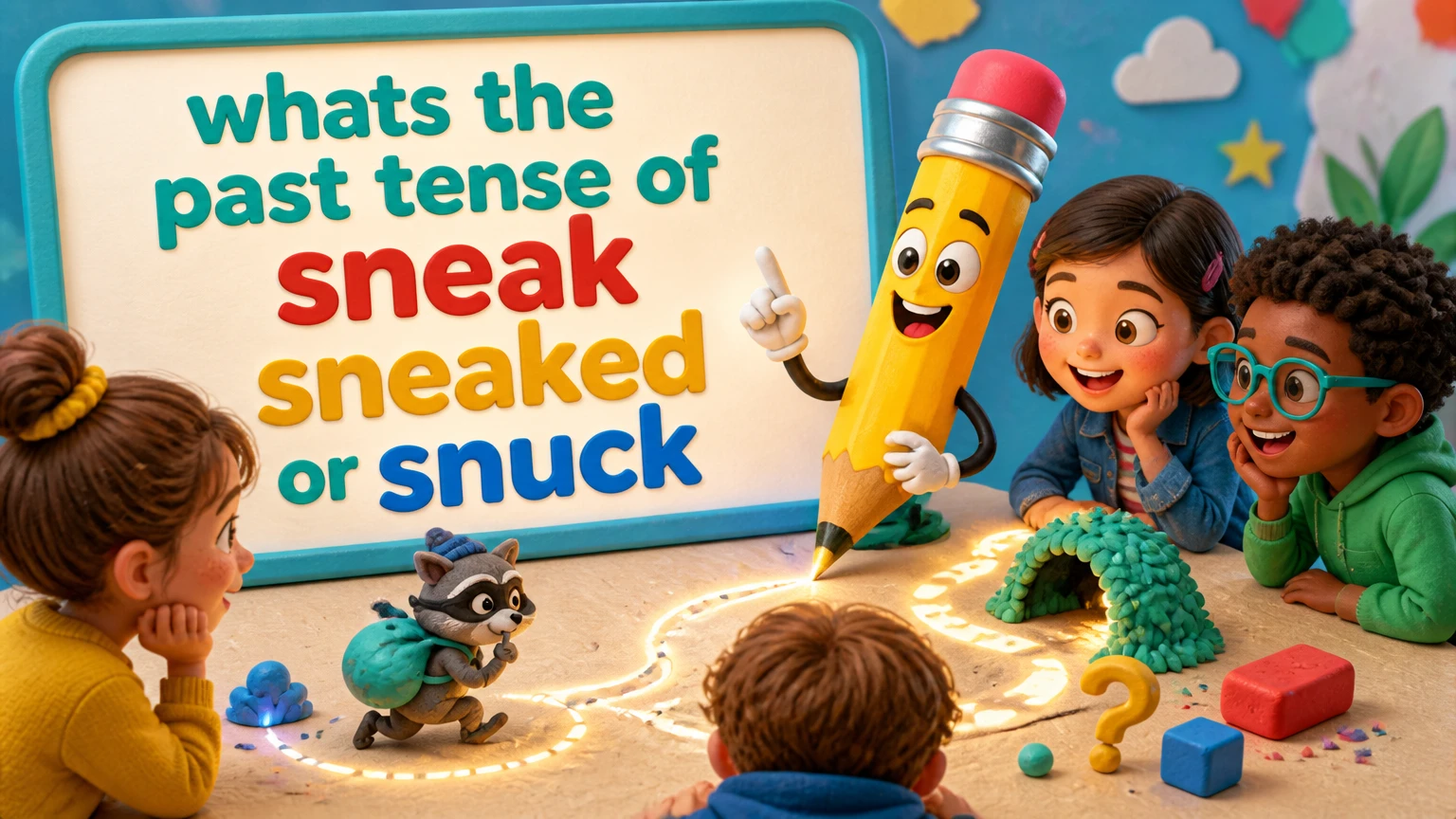whats the past tense of sneak sneaked or snuck