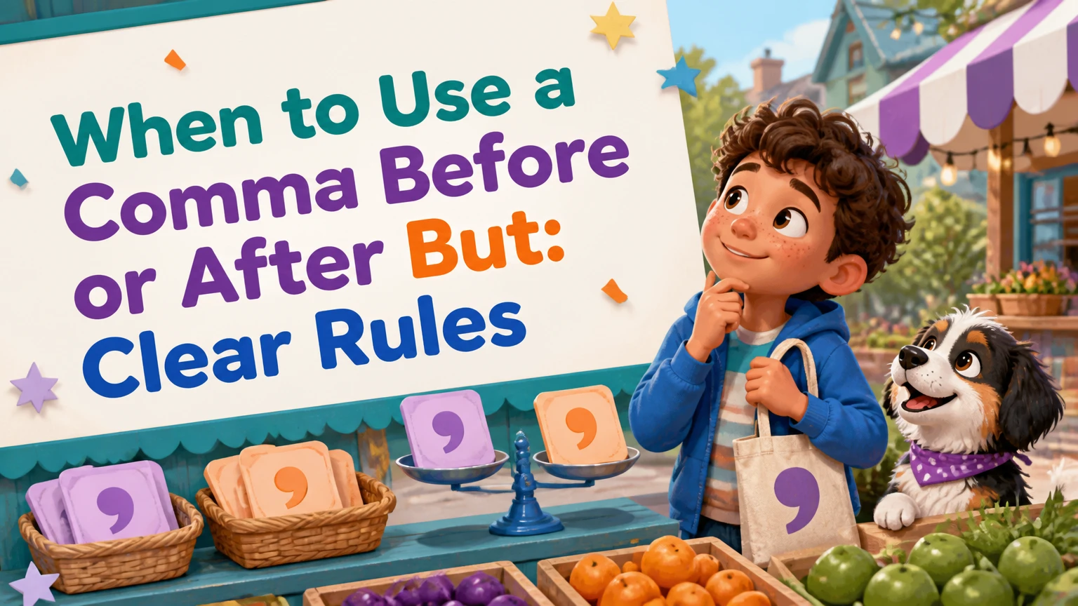 when to use a comma before or after but 2