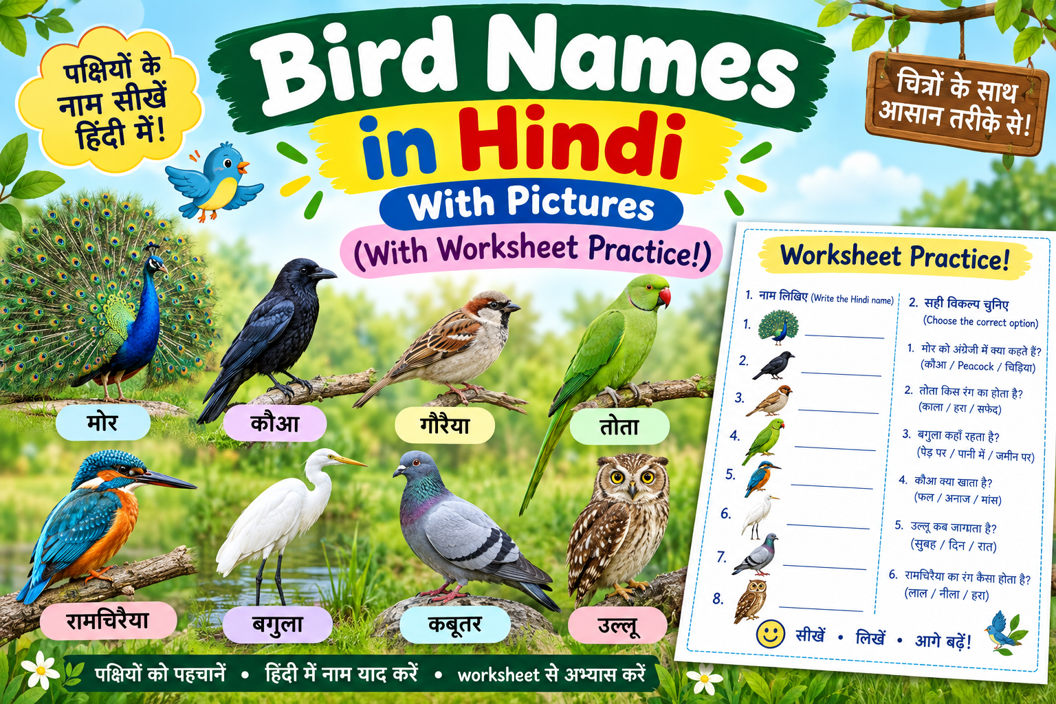 Bird names in Hindi