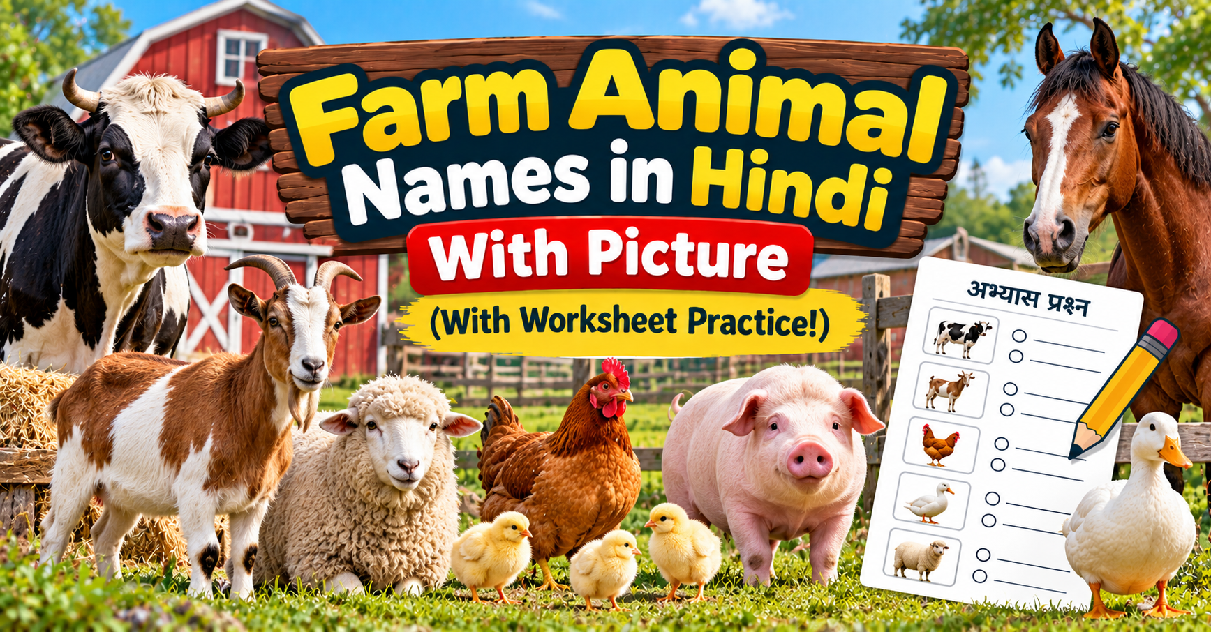 Farm Animal Names in Hindi