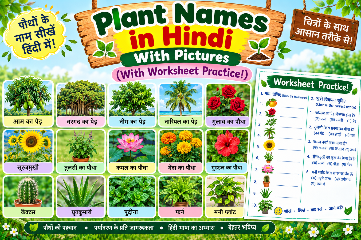 Plant names in Hindi
