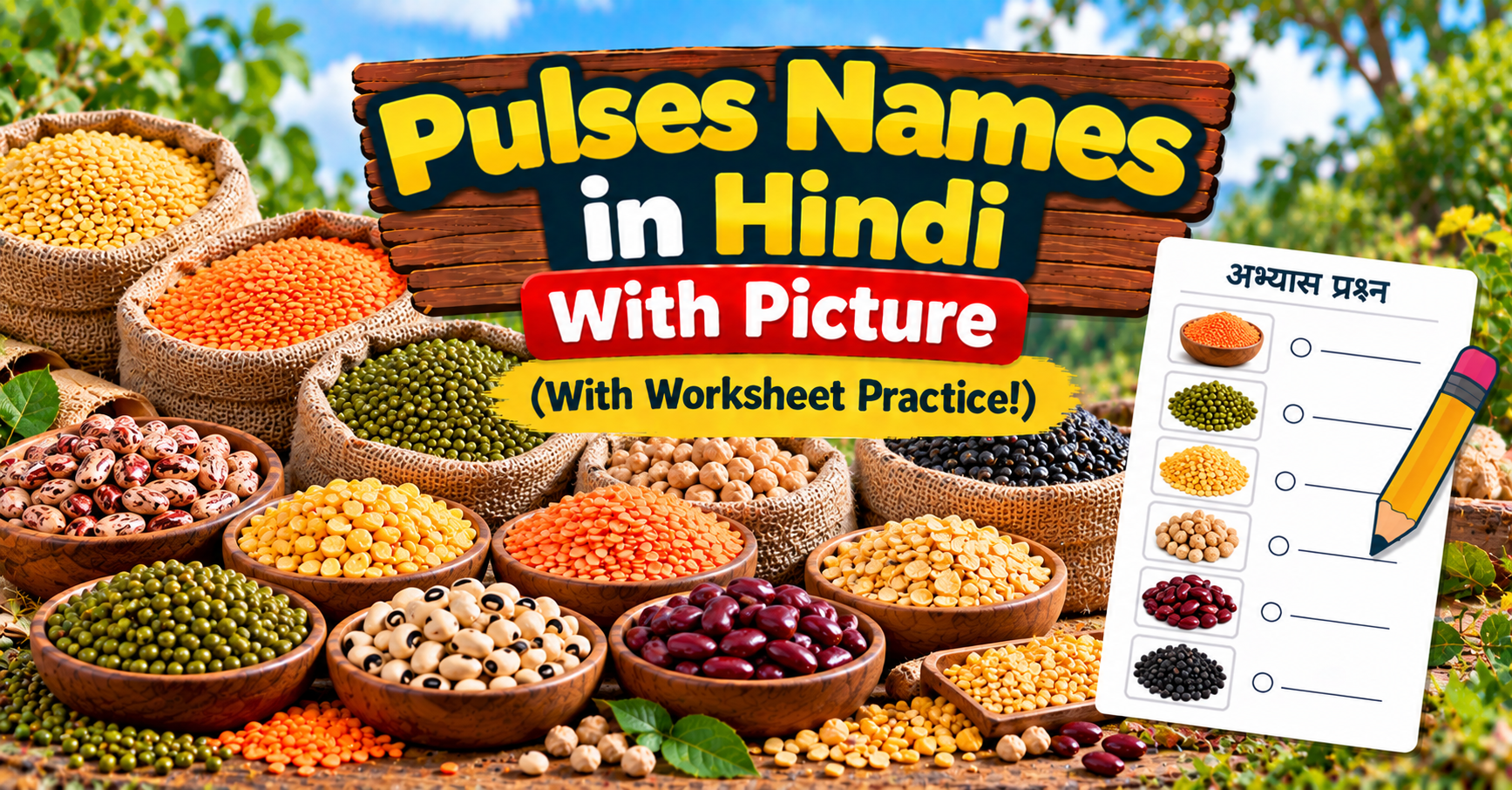 Pulses Names in Hindi