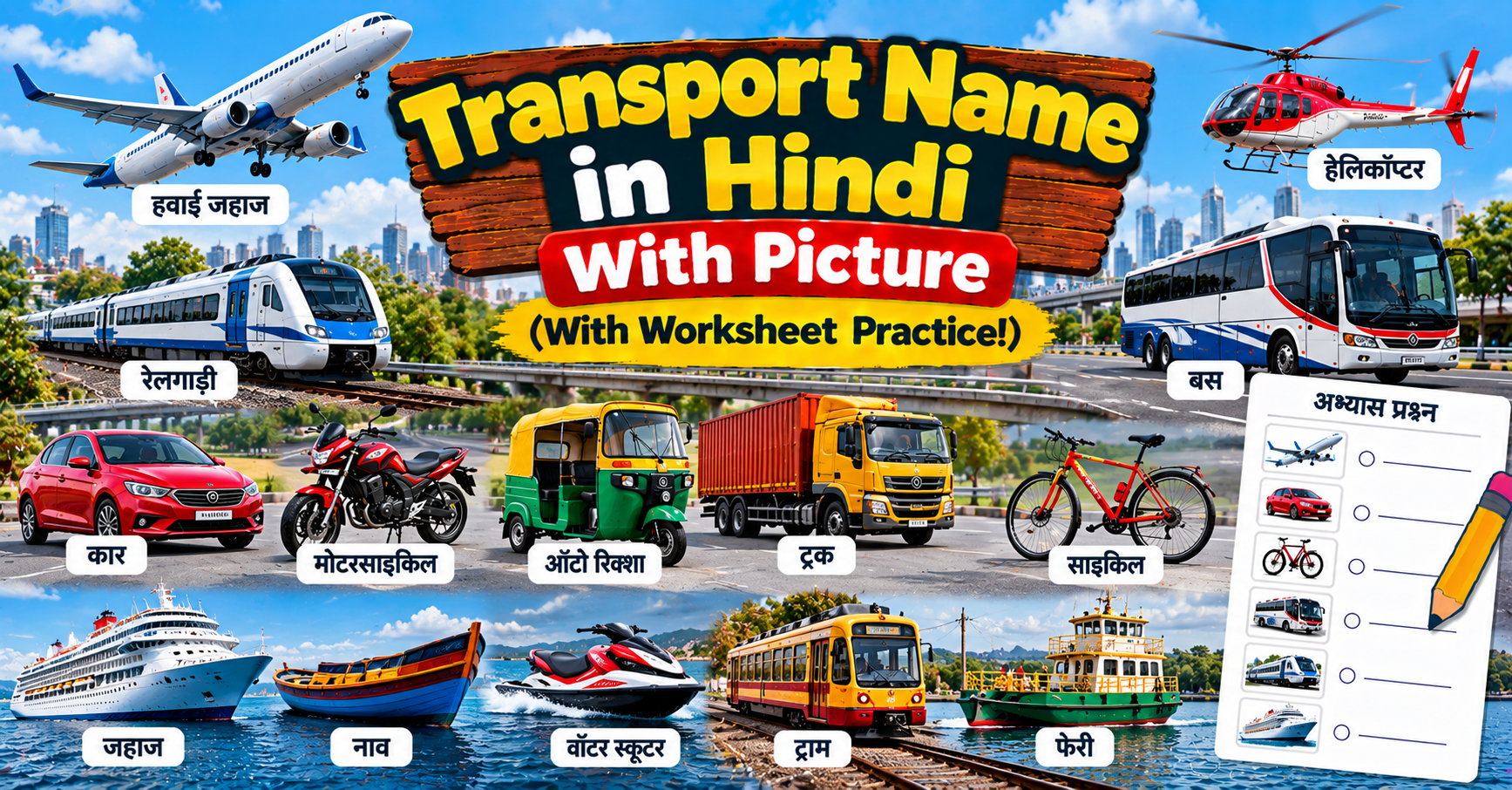 Transport Name in Hindi