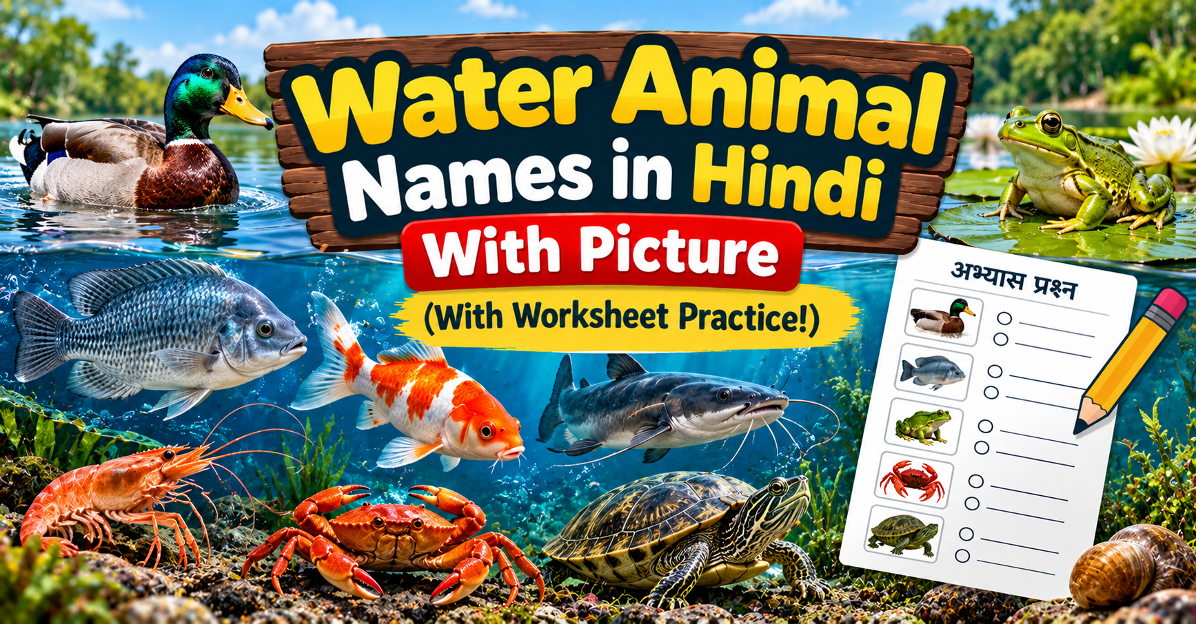 Water Animal Names in Hindi