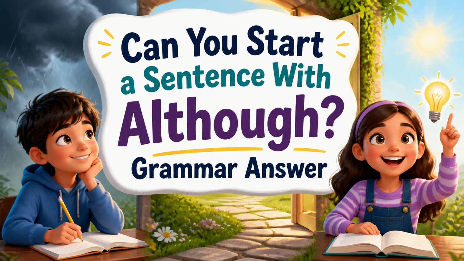 can you start a sentence with although 2