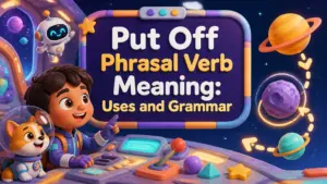 put off phrasal verb meaning 2