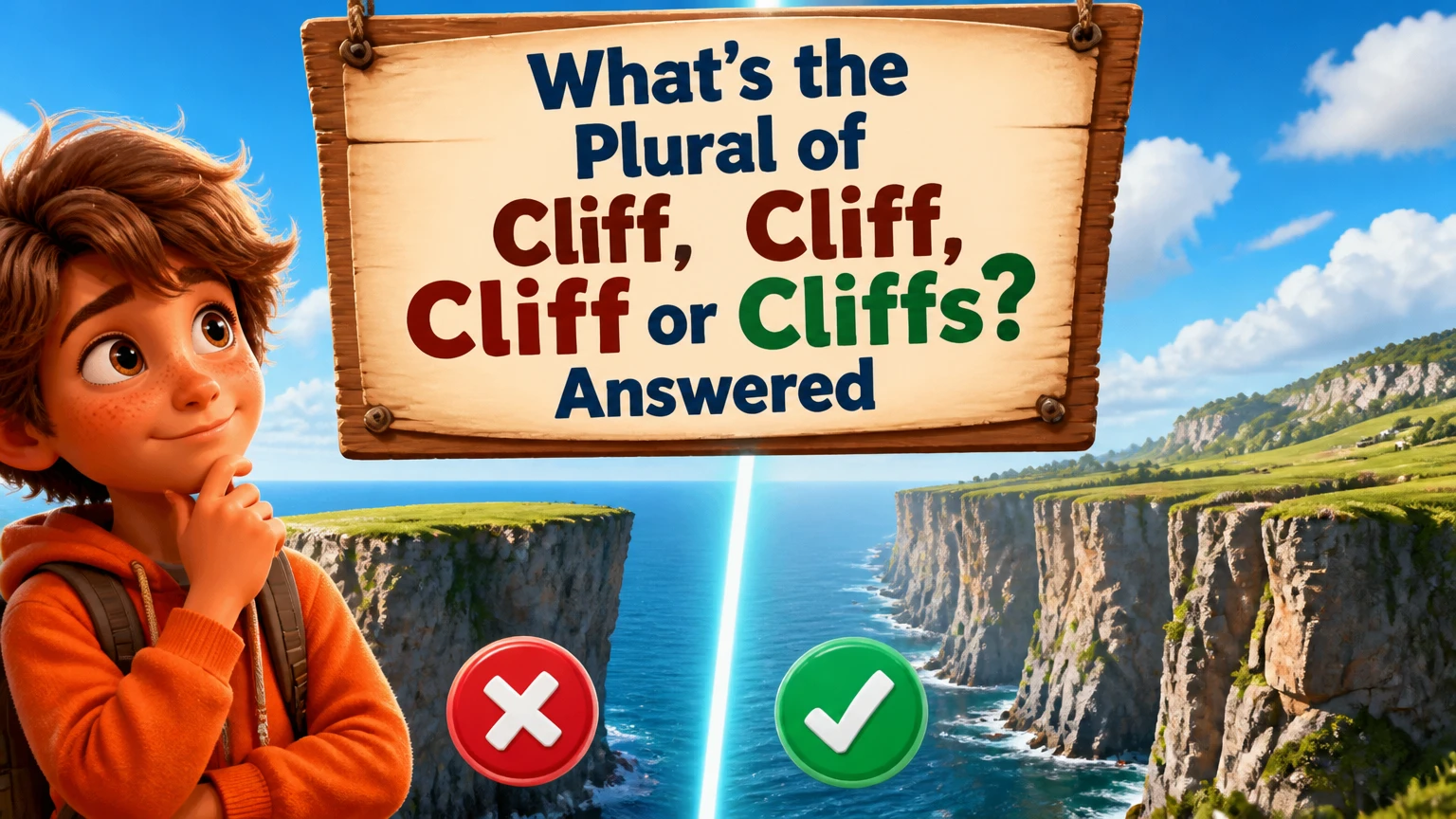 whats the plural of cliff cliff or cliffs 2
