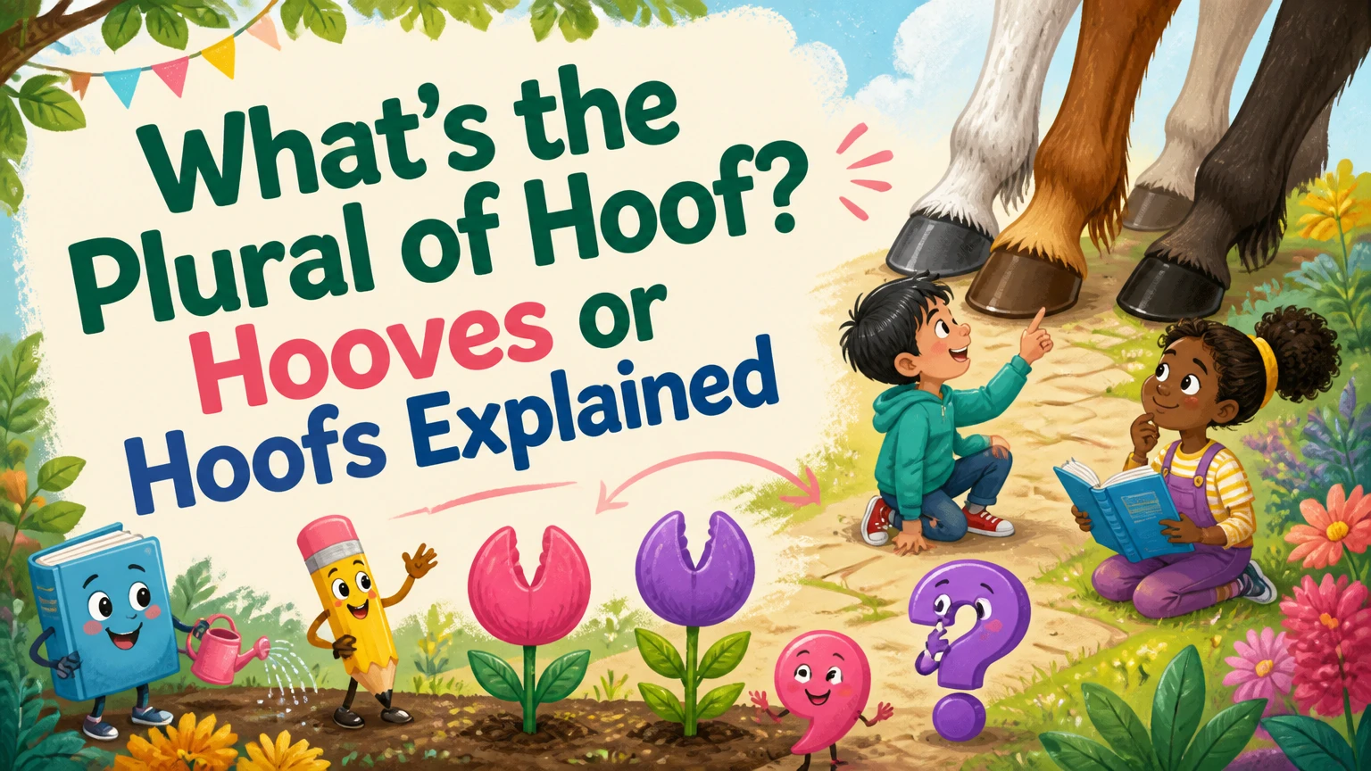 whats the plural of hoof 2