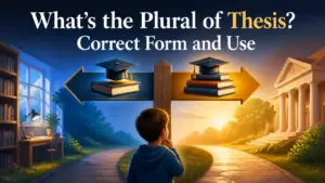 whats the plural of thesis 2