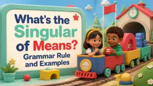 whats the singular of means 2