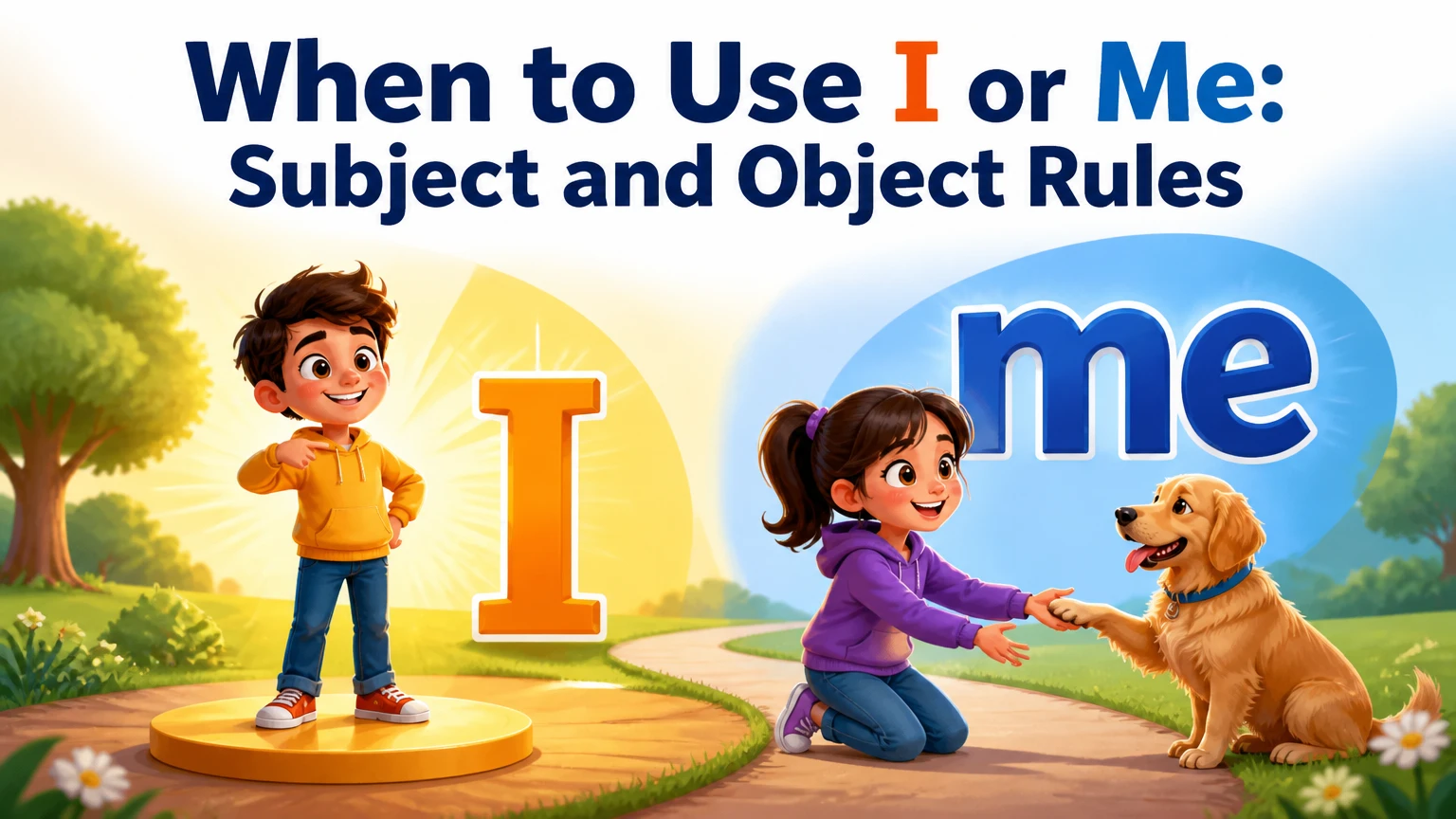 when to use i or me 2