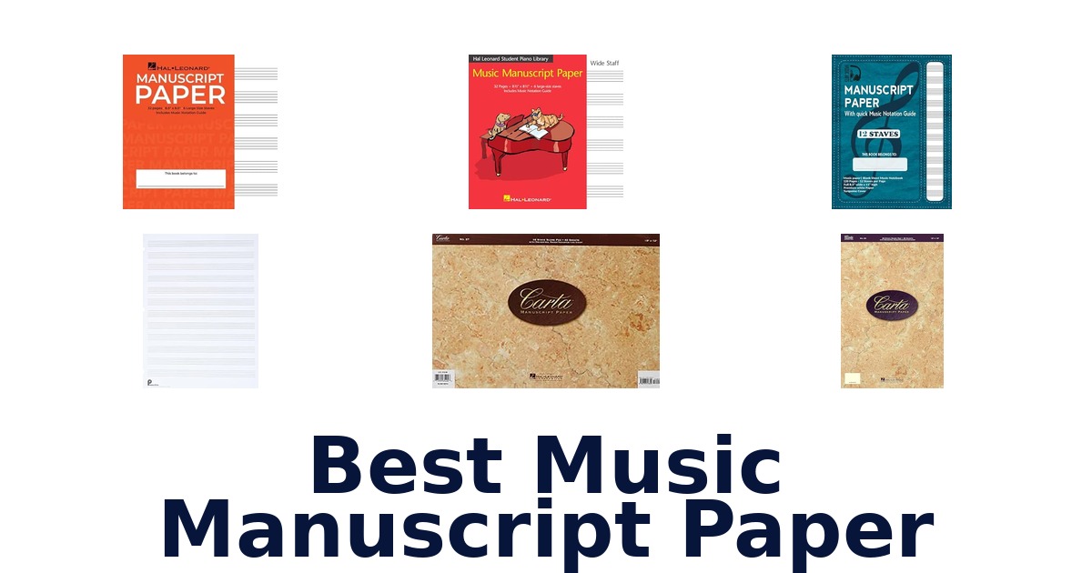 Best Music Manuscript Paper