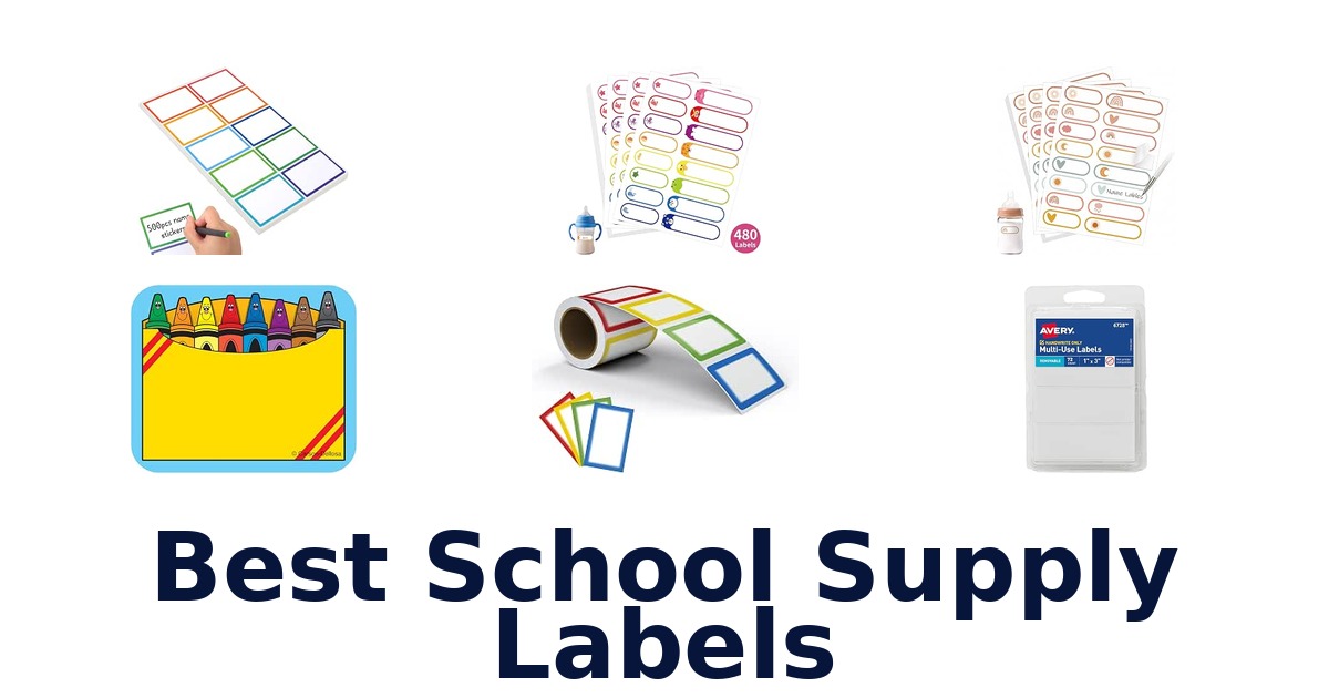 Best School Supply Labels