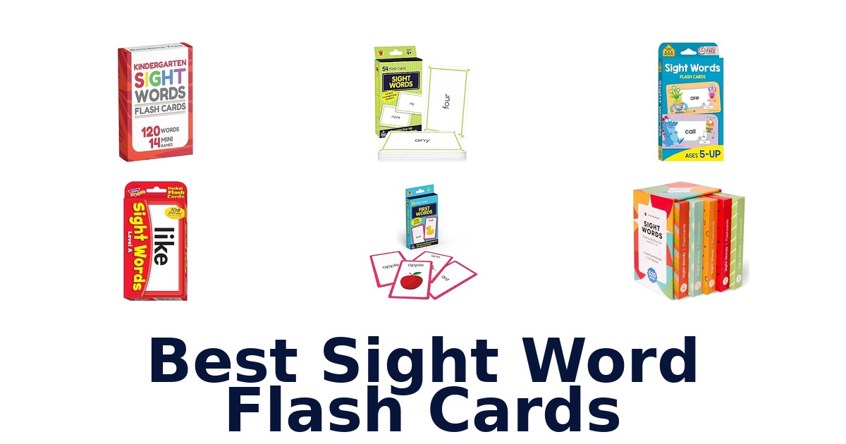 Best Sight Word Flash Cards
