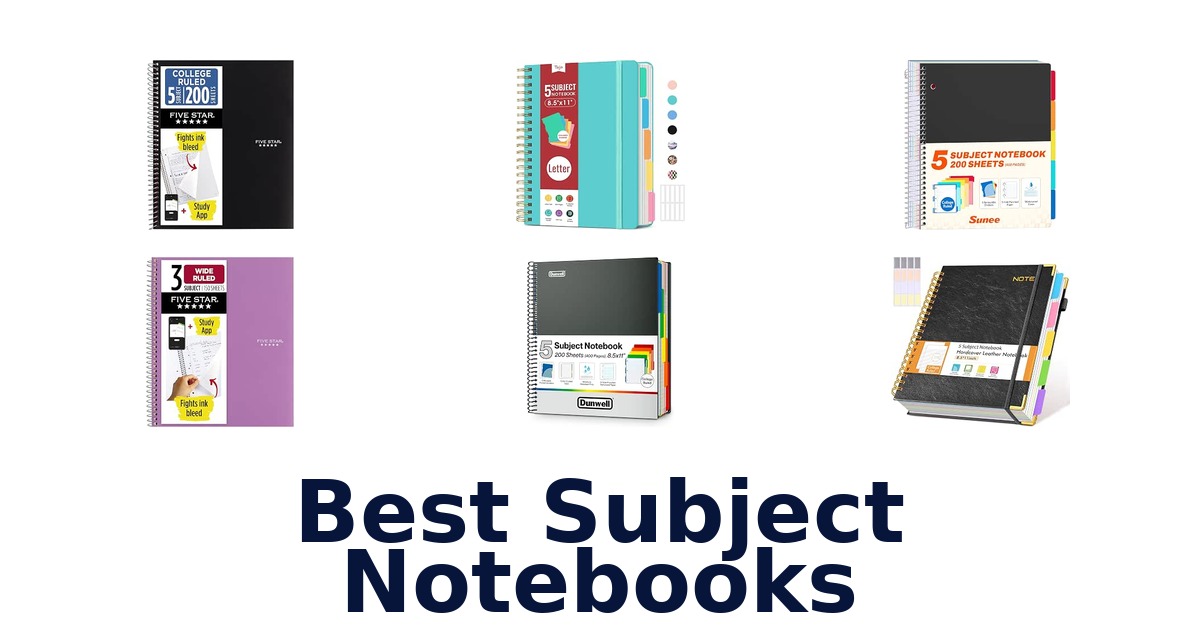 Best Subject Notebooks