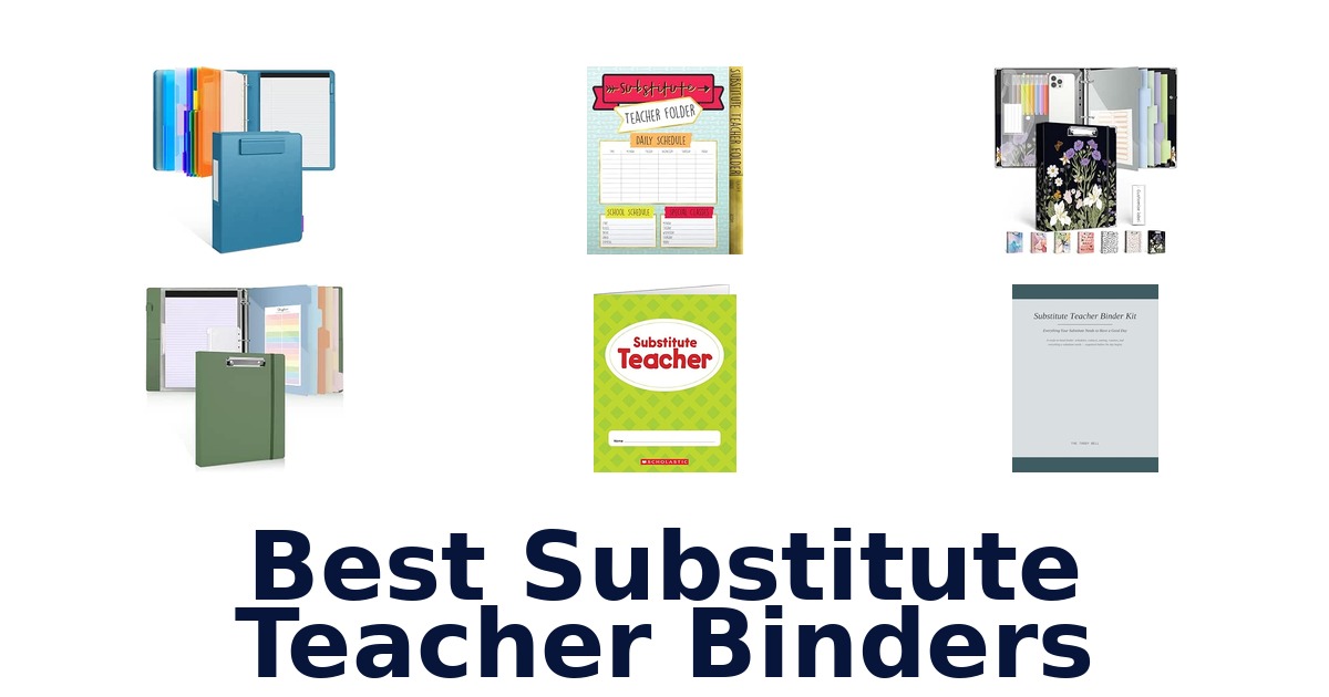Best Substitute Teacher Binders